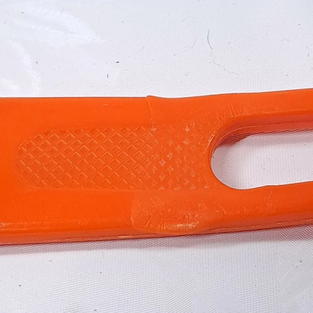 Sveico collander basket strainer orange plastic‎ metal Sweden Rostfri Vintage